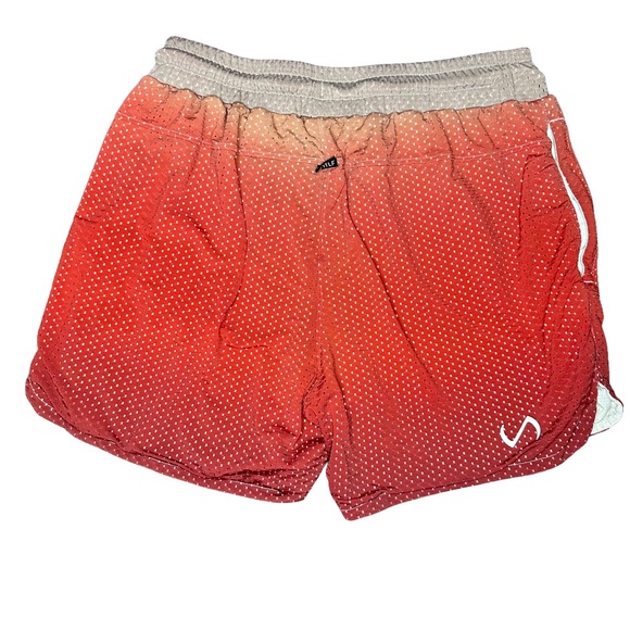 TLF GTS Ombré Mesh 5” Mens/Unisex Rust Activewear Mesh Gym Shorts Size Large - Picture 3 of 5